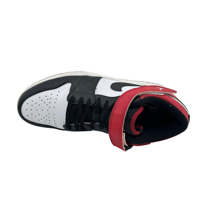 Jordan 1 Strap Low White Black Gym Red Mens Athletic Bred Sneaker