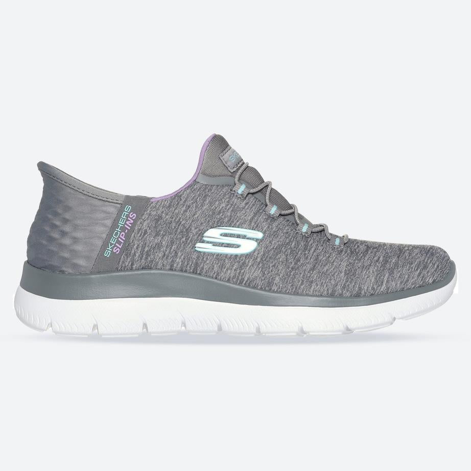 Women's Wide Fit Skechers 149937 Slip-ins Summits Dazzling Trainers