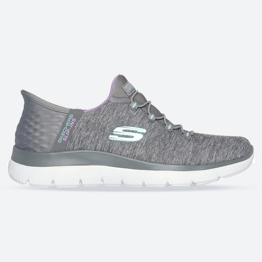 Women's Wide Fit Skechers 149937 Slip-ins Summits Dazzling Trainers
