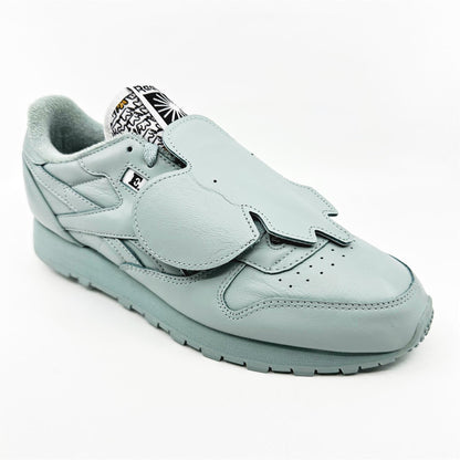 Reebok Classic Leather x Eames Office Sea Gray Black Mens Athletic Sneaker