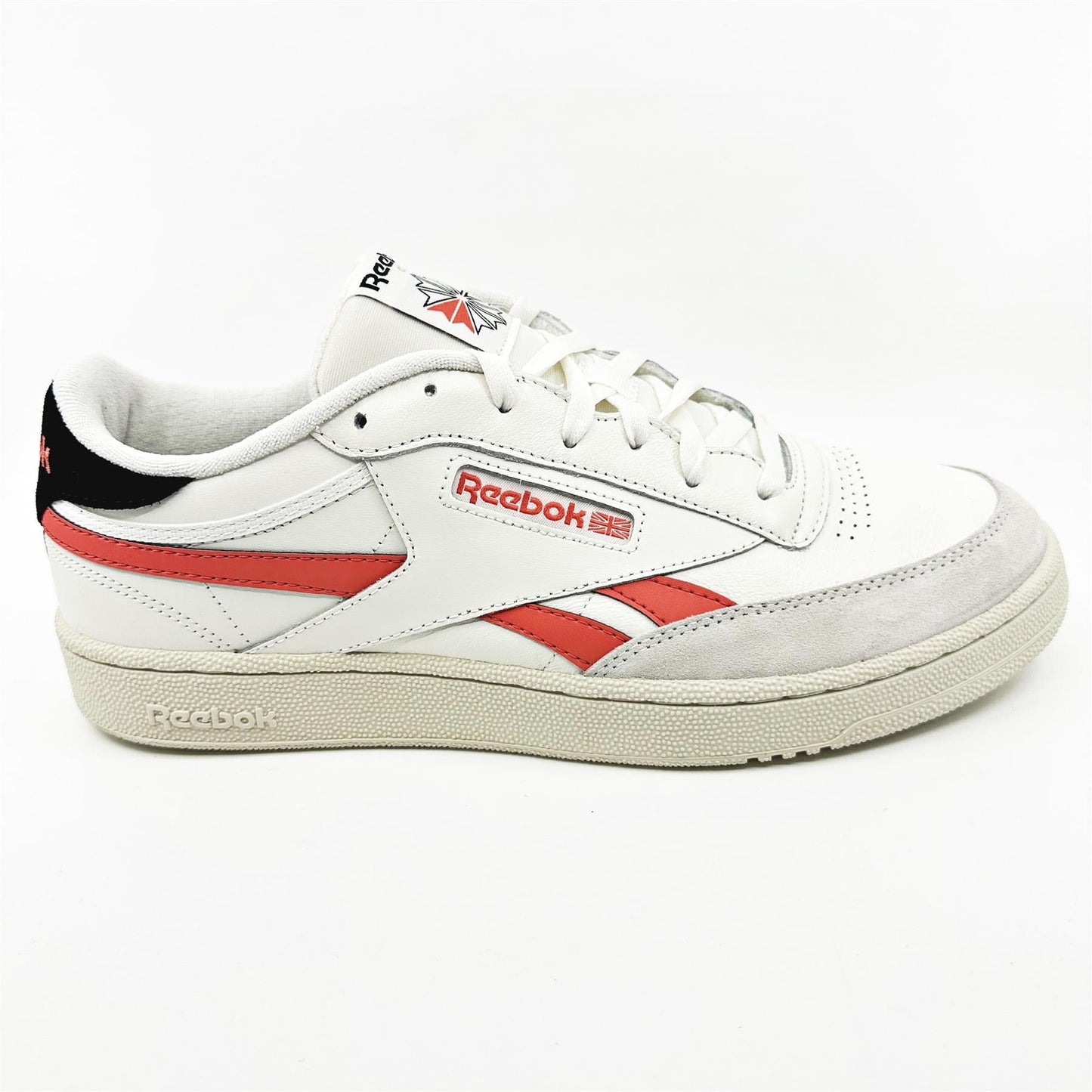 Reebok Club C Revenge Chalk Semi Orange Flare Mens Size 13 Athletic Sneaker