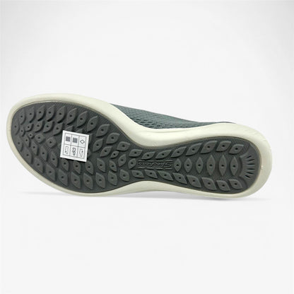 Skechers Newbury ST Starlight Stroll Gray Womens Casual Sneaker