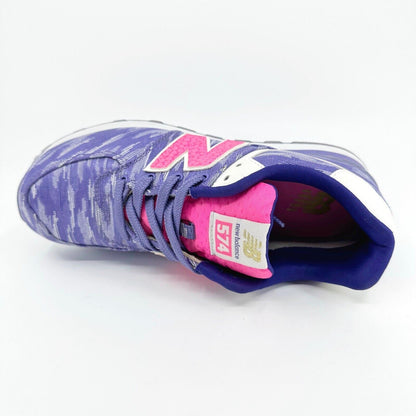 New Balance 574 Classics Purple Pink White Kids Running Sneakers KL574SQG