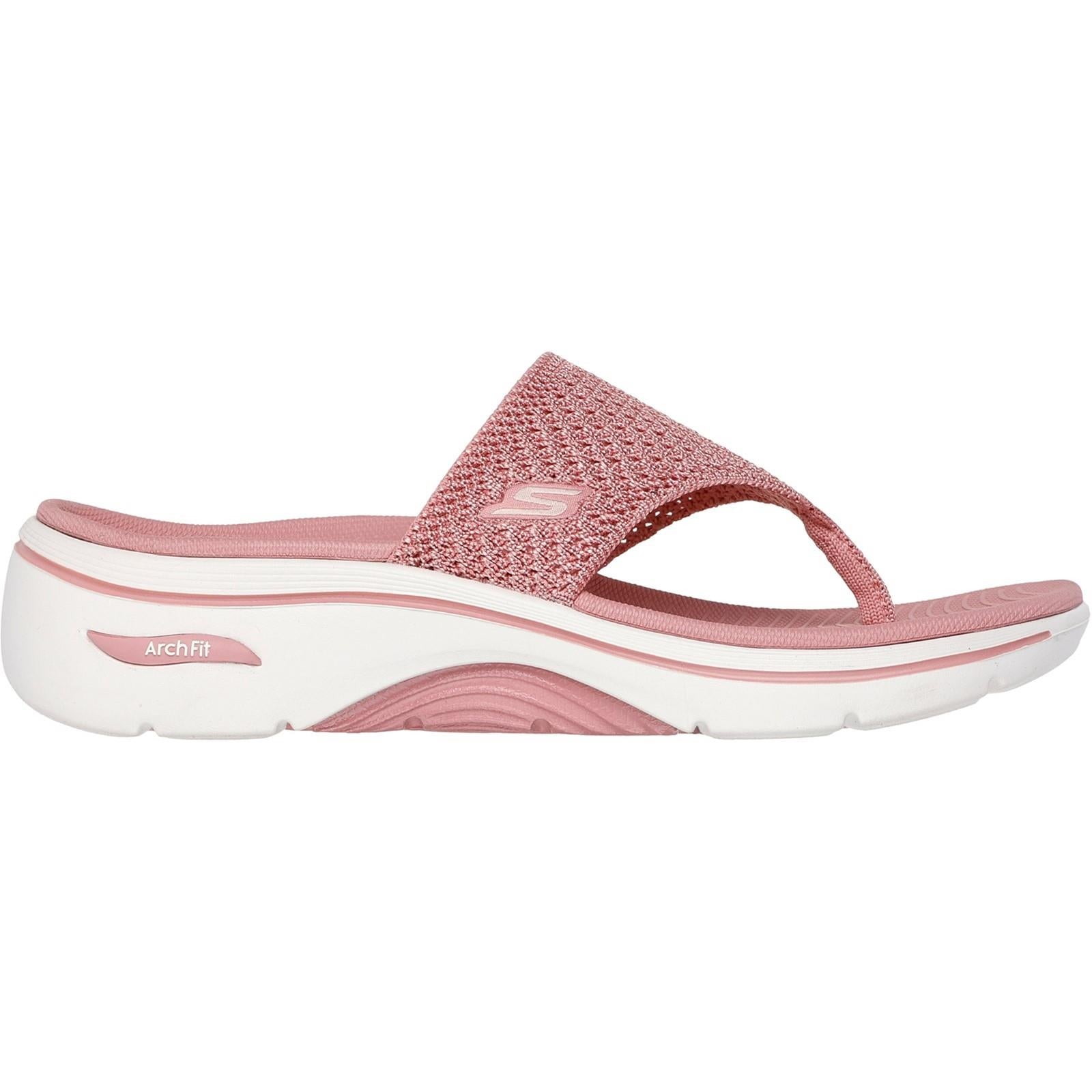 Women's Wide Fit Skechers 140861 Carrie Go Walk Arch Fit 2.0 Sandals
