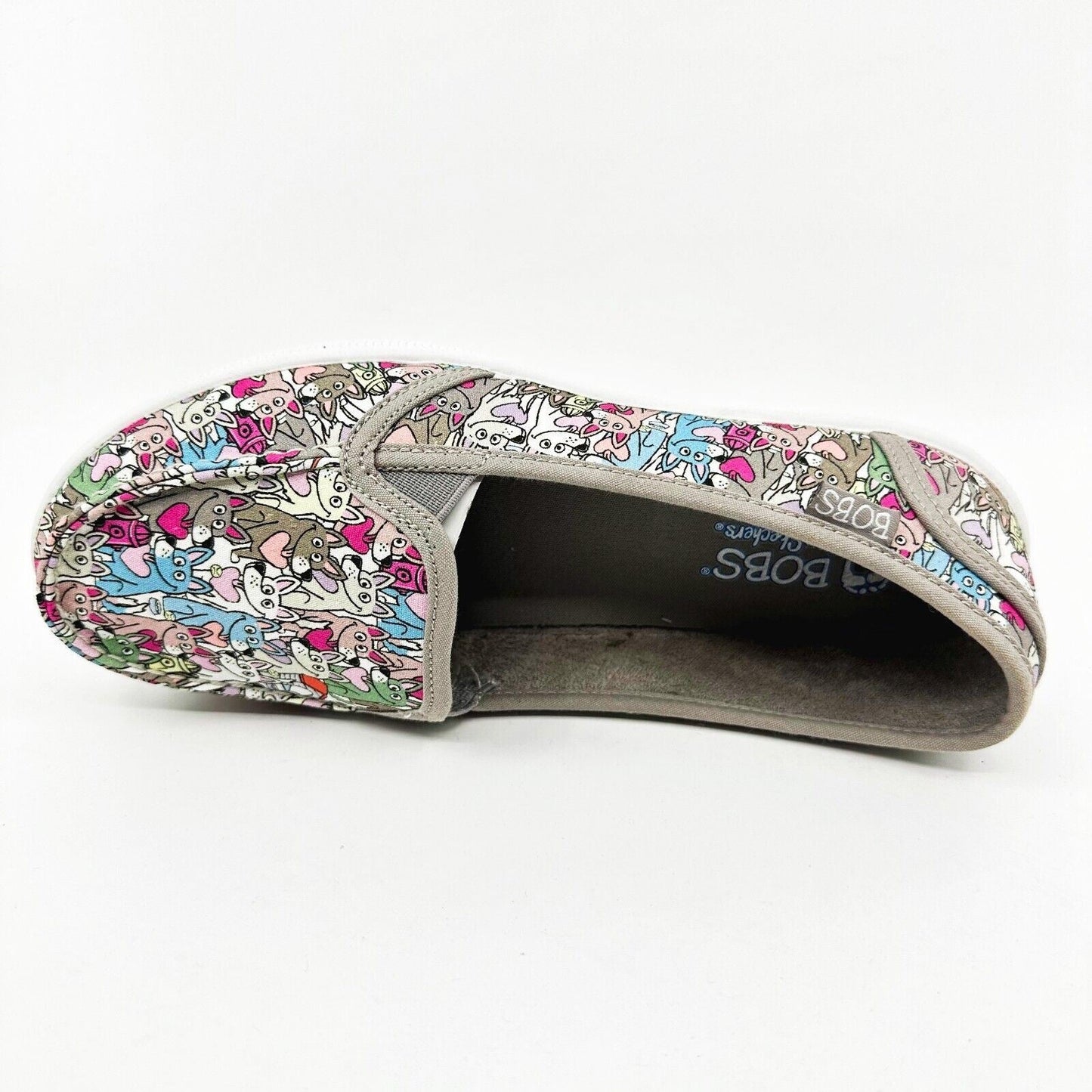 Skechers Bobs B Cute Love Shuffle Taupe Multi Womens Size 6.5 Casual Shoes