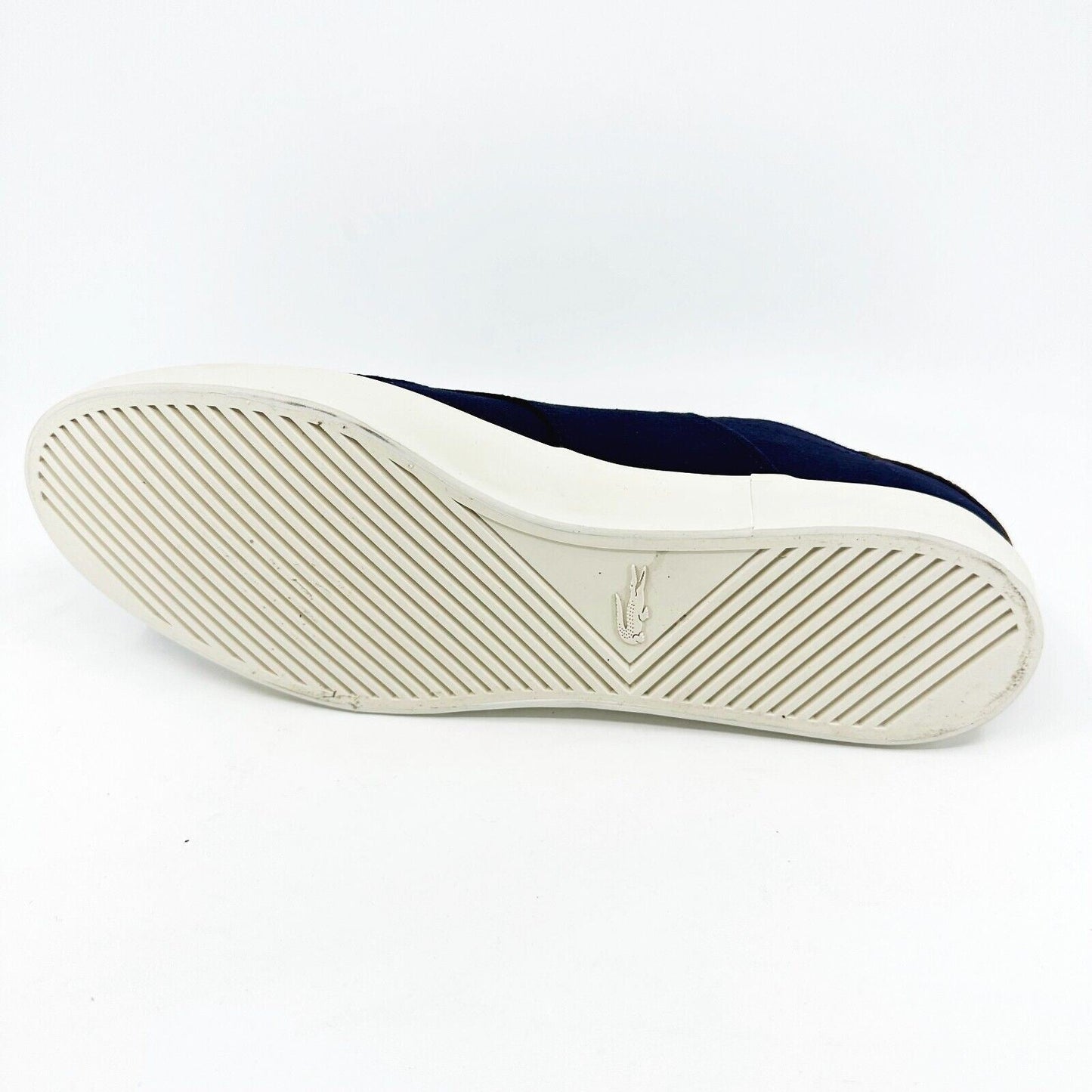 Lacoste Glendon 2 SRM Canvas Leather Dark Blue Mens Casual Sneakers