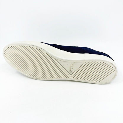 Lacoste Glendon 2 SRM Canvas Leather Dark Blue Mens Casual Sneakers