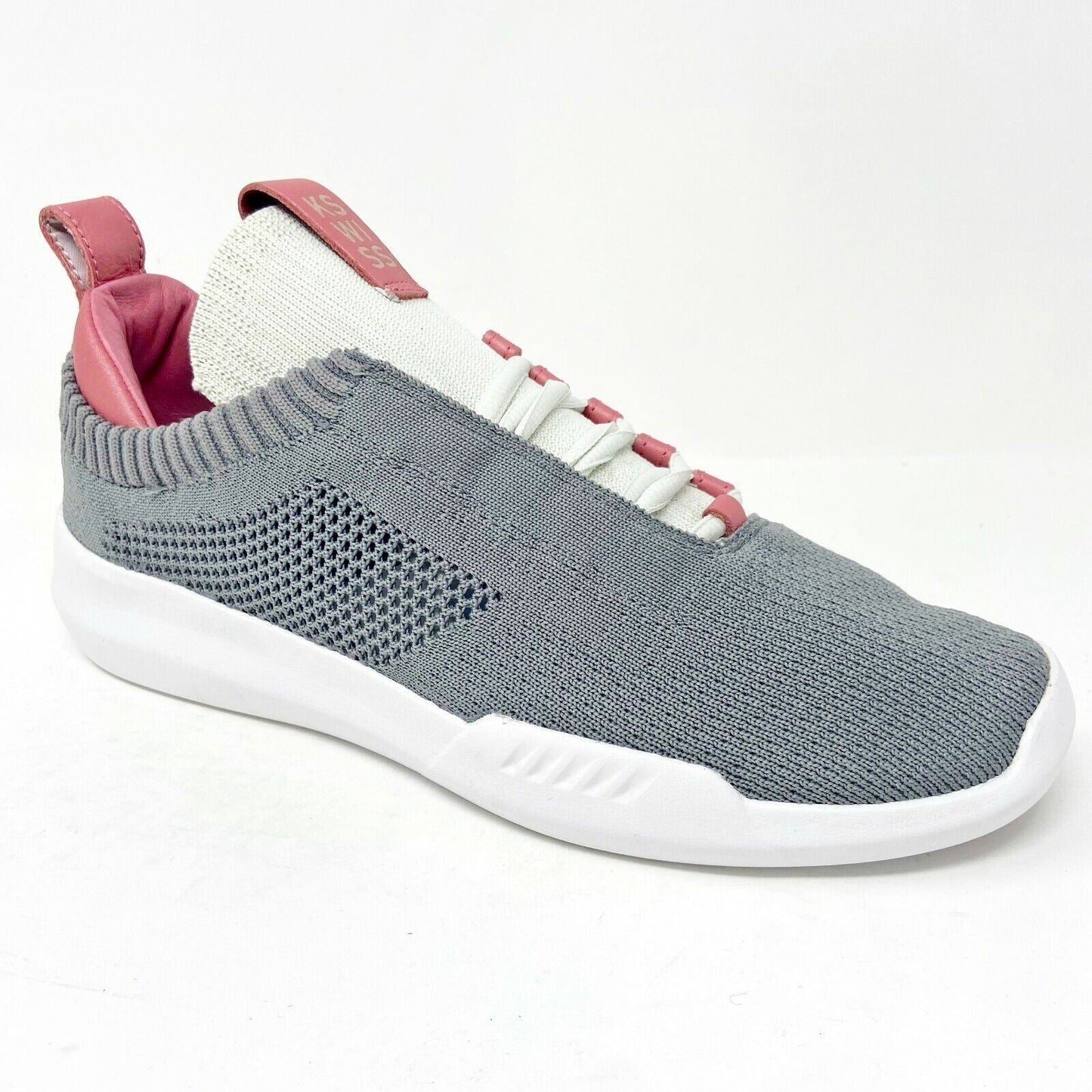 K-Swiss Gen K Icon Knit Cloudburst Desert Rose Gray Womens Shoes 95578 039