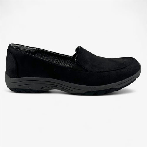 Skechers Raggae Fest 2.0 Black Womens Casual Relaxed Fit Slip-On
