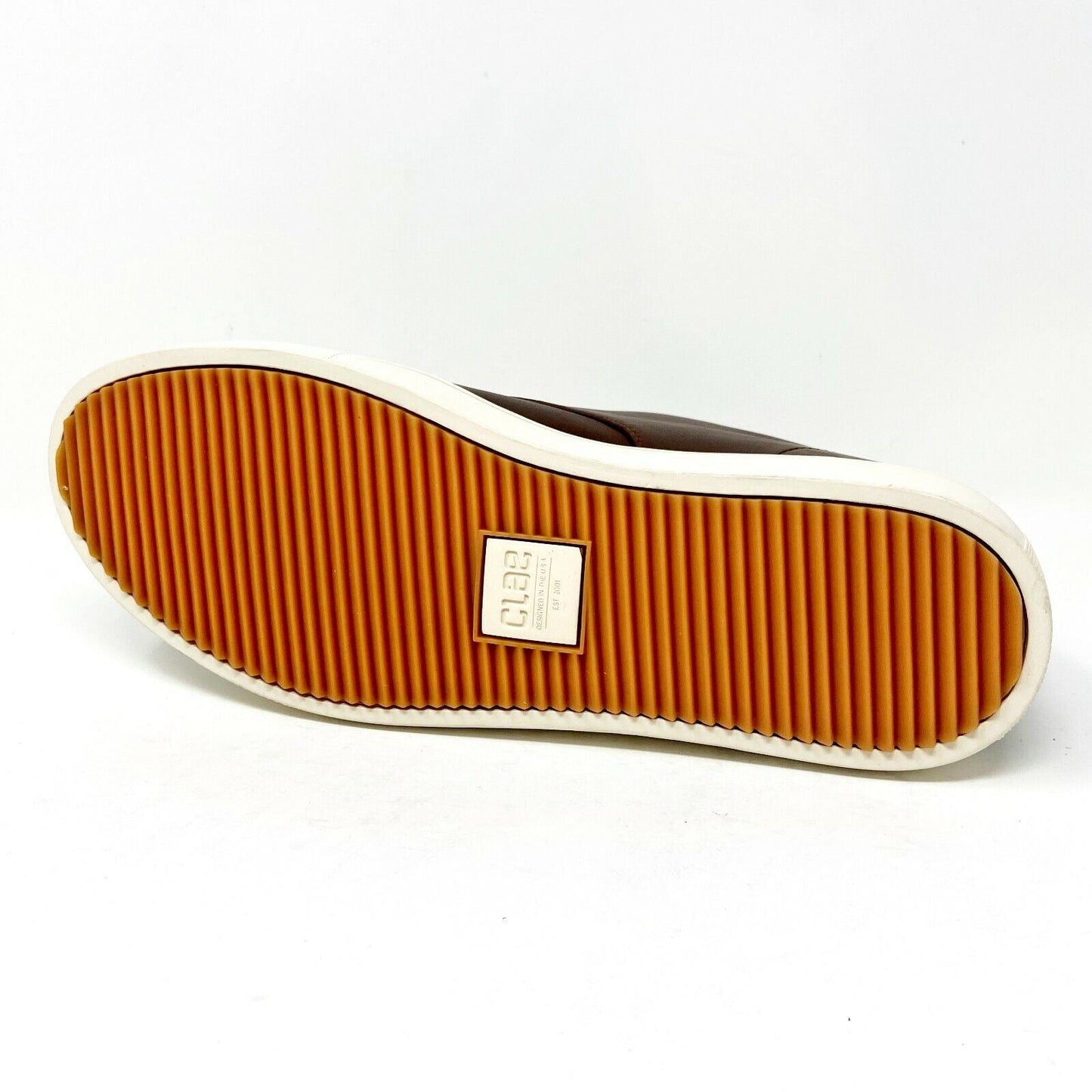 Clae Strayhorn SP Chestnut Tumbled Leather Mens Premium Casual Shoes