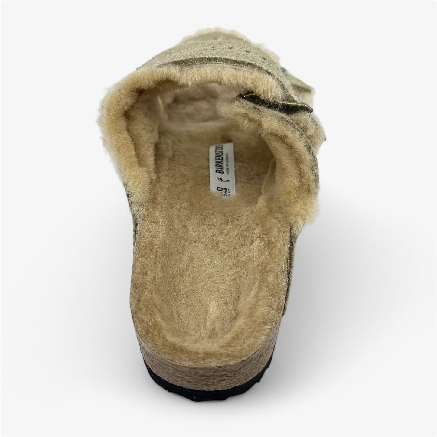 Birkenstock Arizona Shearling Taupe Mens Casual Soft Footbead Clog