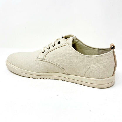 Clae Ellington Textile Natural Canvas Mens Size 7 Premium Sneakers