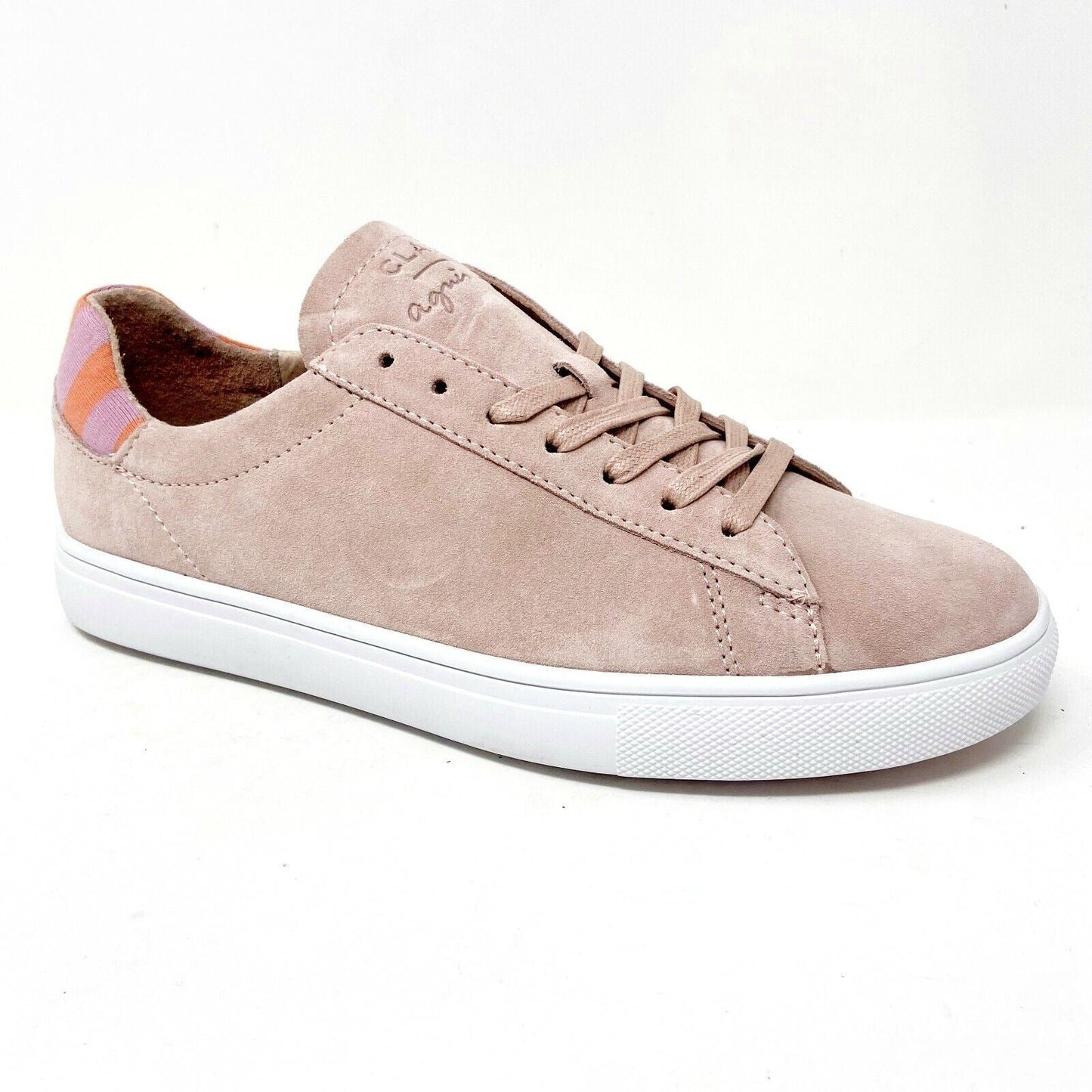 Clae Bradley Pink Mens Suede Premium Casual Sneakers