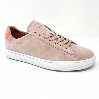 Clae Bradley Pink Mens Suede Premium Casual Sneakers