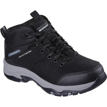 Women's Relaxed Fit Skechers 180005 Waterproof Trego Trail Destination Boots - Black/Charcoal