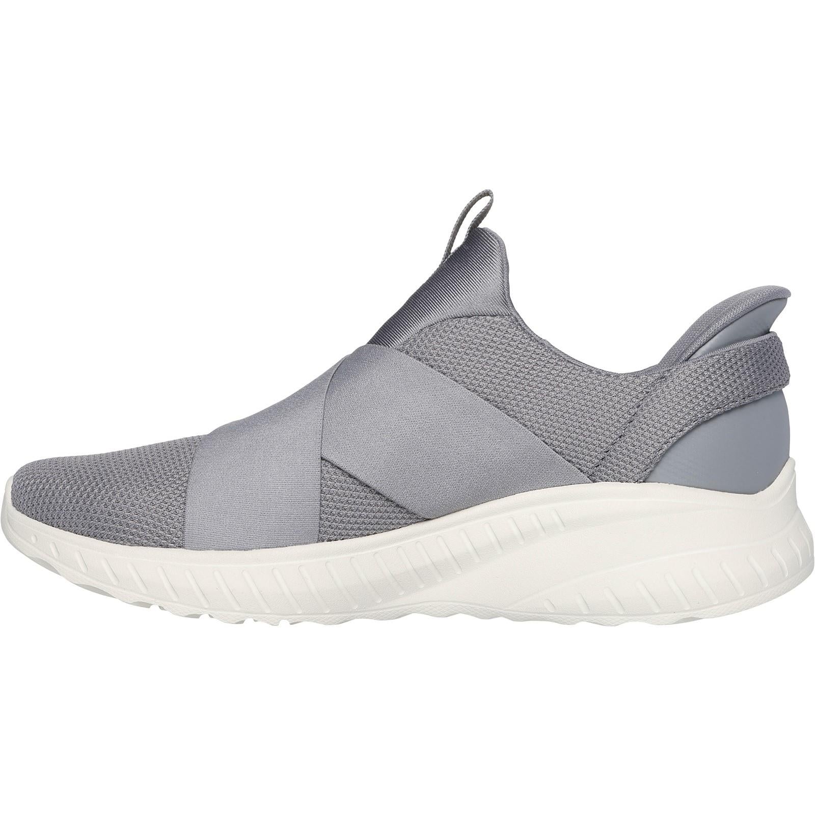 Women's Wide Fit Skechers 117505 Slip-ins Bobs Sport Squad Chaos Trainers