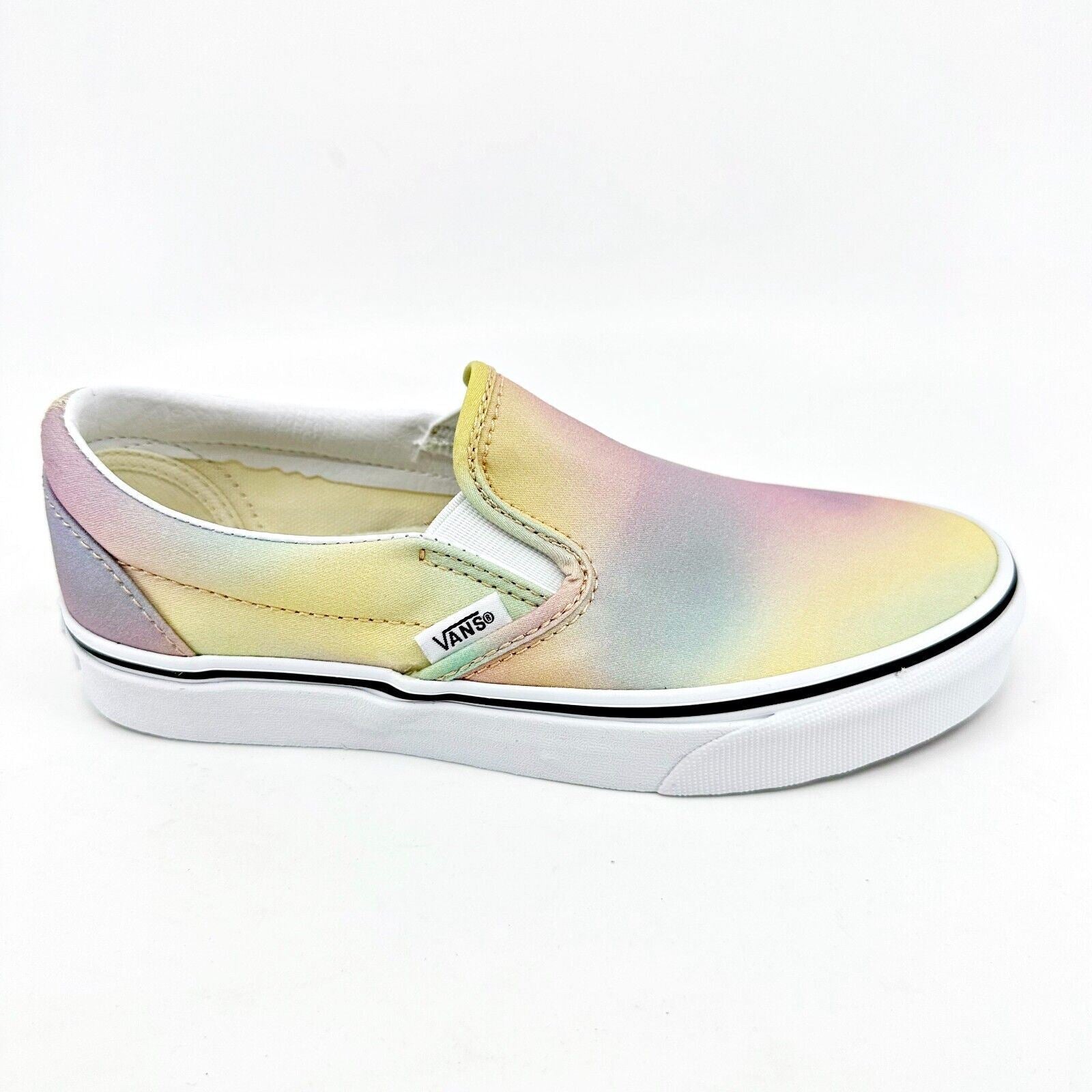 Vans Classic Slip On (Aura Shift) Multicolor True White Womens Size 6