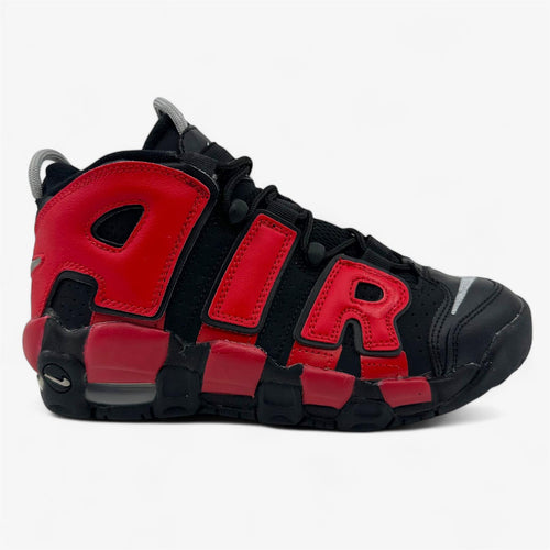 Nike Air More Uptempo GS Black University Red Kids Athletic Sneaker