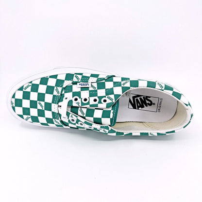 Vans Vault OG Era LX (Canvas) Checkerboard Logo Cadmium Green Mens Sneakers