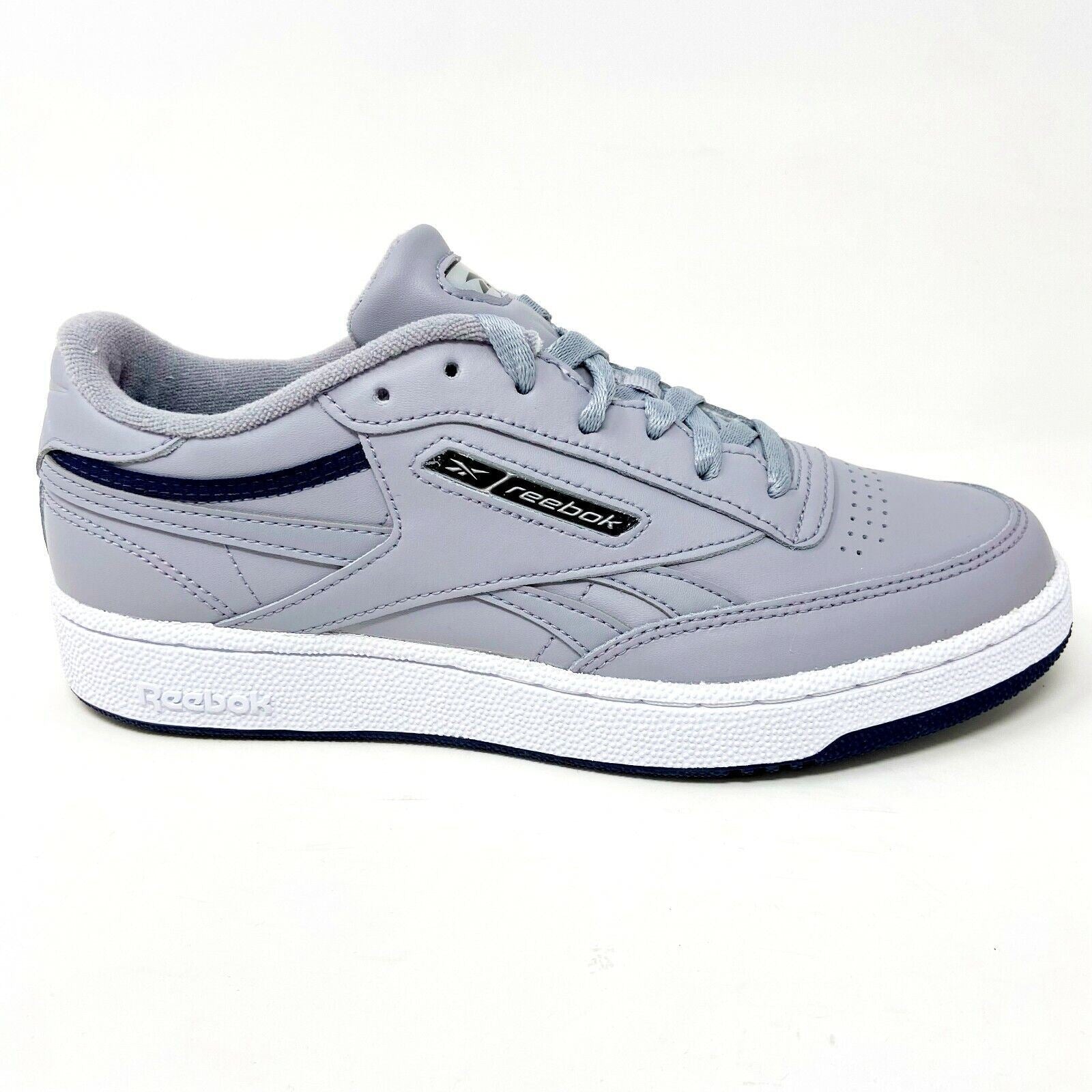 Reebok Club C Revenue MU Gray Leather Mens Size 7.5 Trainer Sneakers EG4298