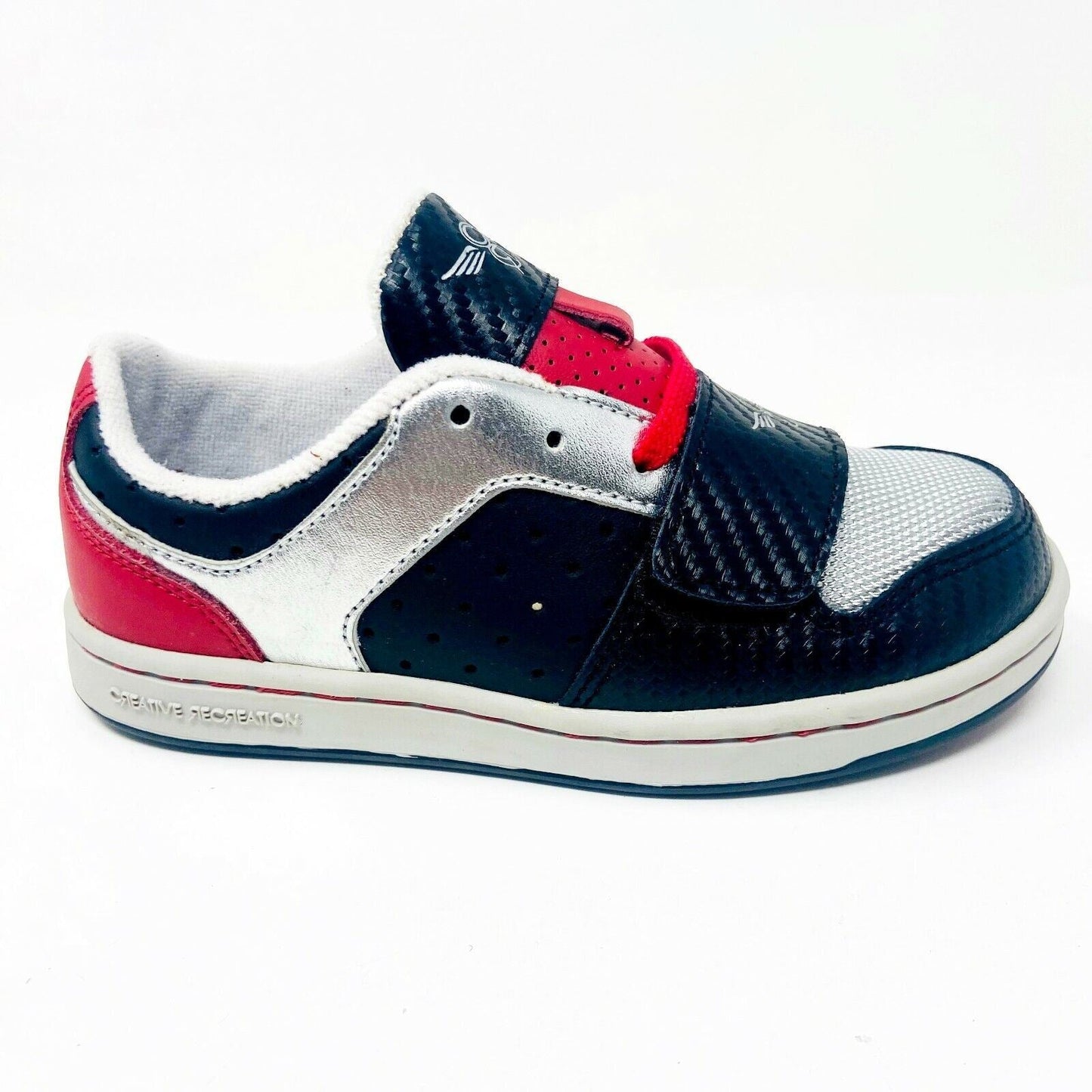 Creative Recreation Cesario Lo Black Silver Red Youth Kids Sneakers