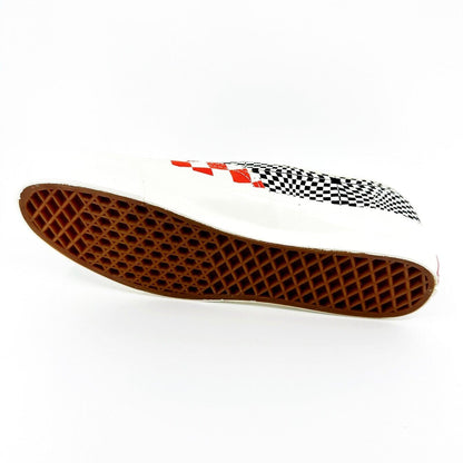 Vans Vault OG Authentic LX (Canvas) Logo Checkerboard Flame Black Mens Shoes