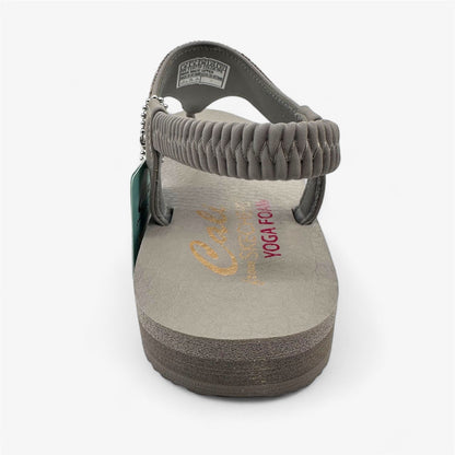 Skechers Meditation Rockstar Taupe Womens Sandal Slingback