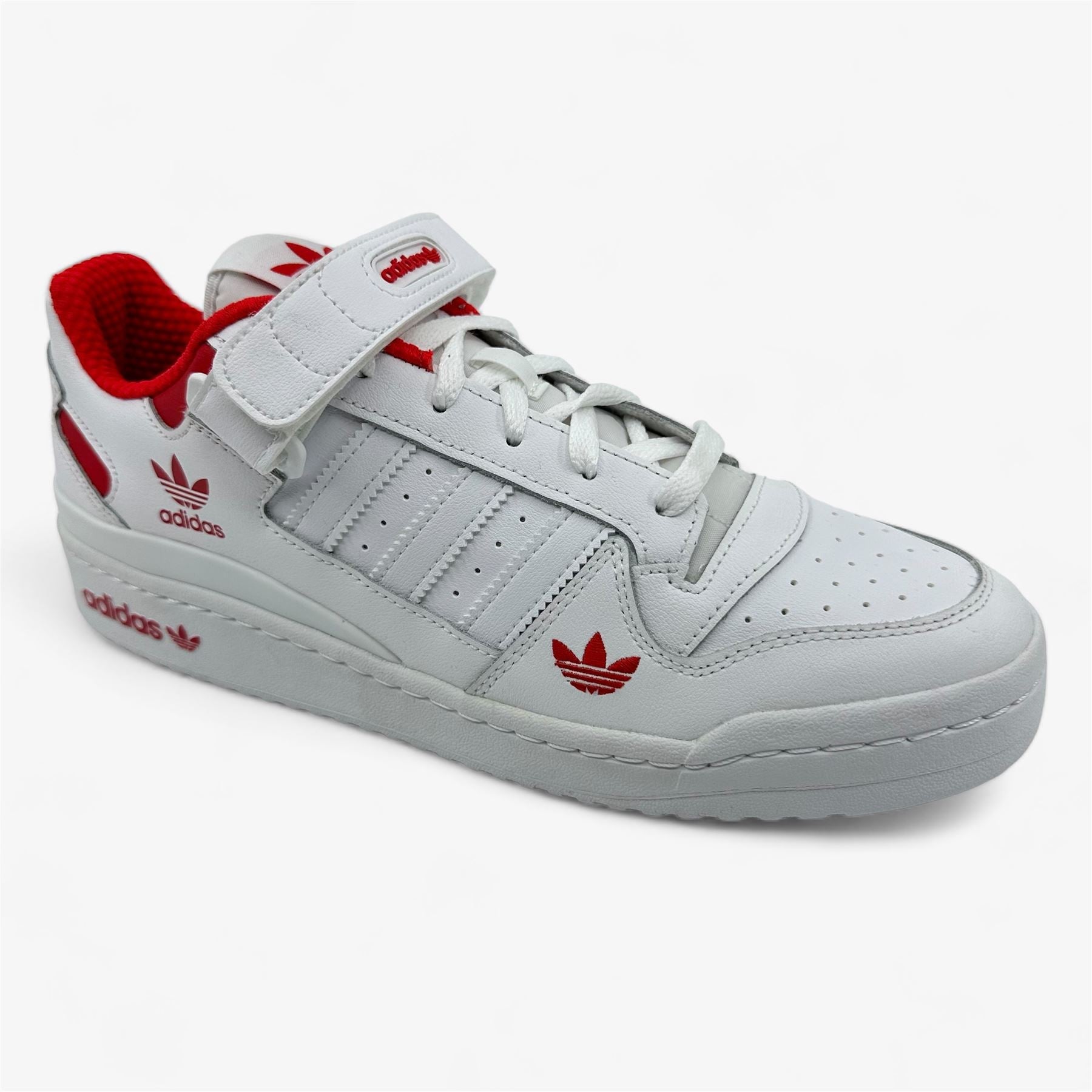 Adidas Forum Low Cloud White Red Mens Size 10 Athletic Sneaker