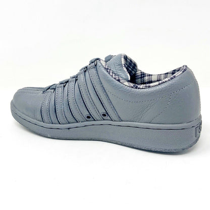 K-Swiss Mens Classic LXP Charcoal Black Tartan Casual Sneakers 01012048