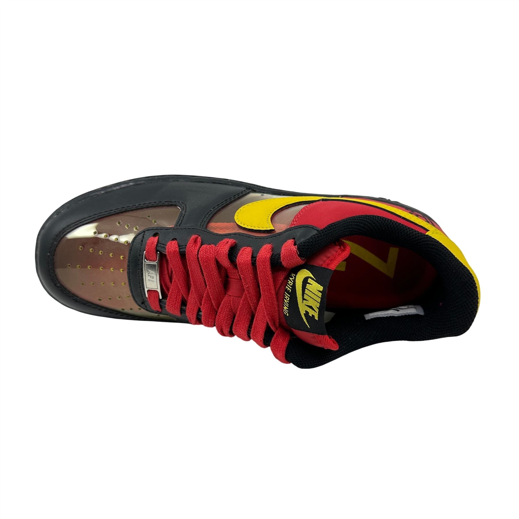 Nike Air Force 1 CMFT Signature QS Black Yellow Red Mens Kyrie Irving Sneaker