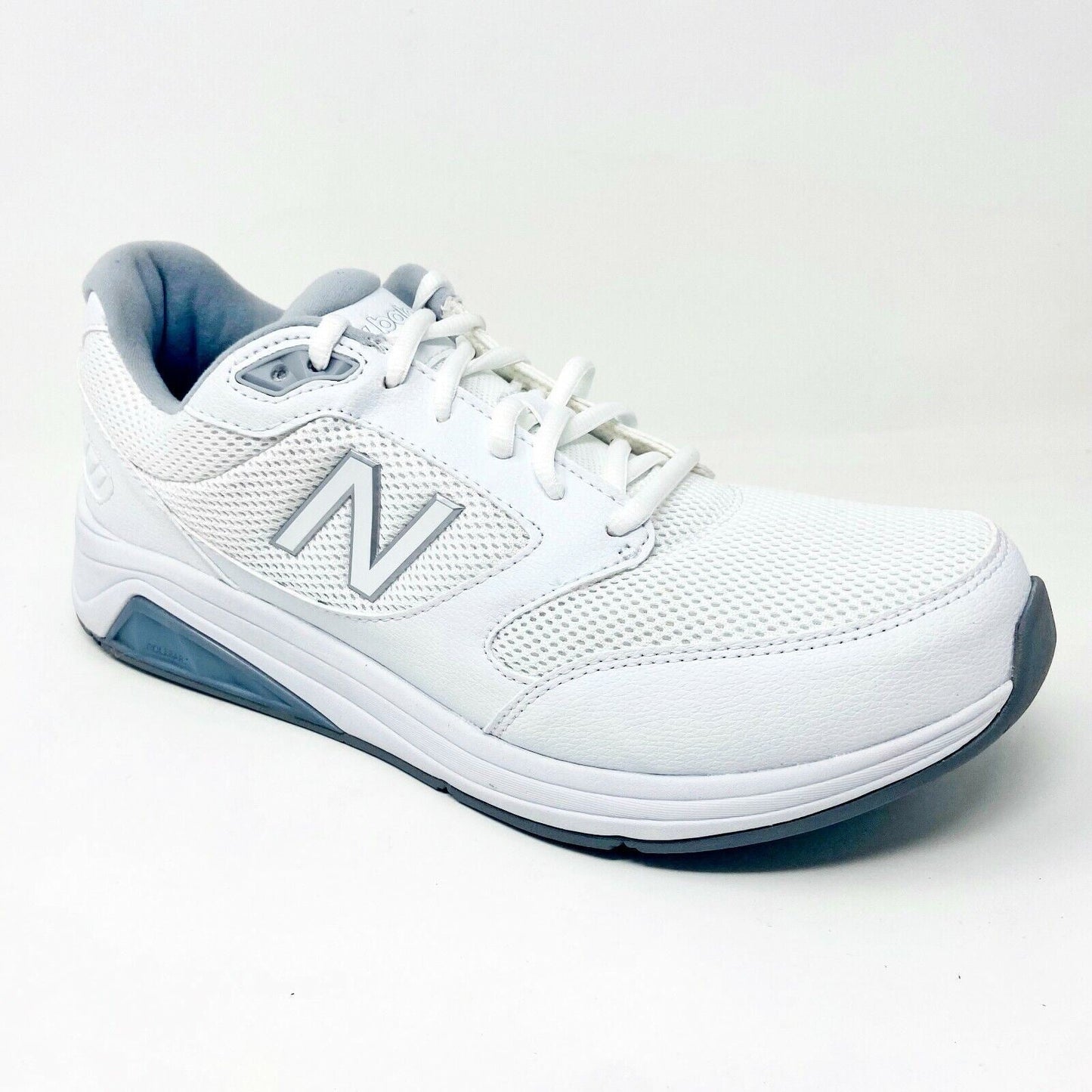 New Balance Mens 928v2 White Gray Size 14 D Leather Walking Shoes MW928WM2
