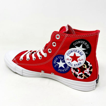 Converse CTAS Hi Logo Play University Red Black Mens Casual Shoes 166736C