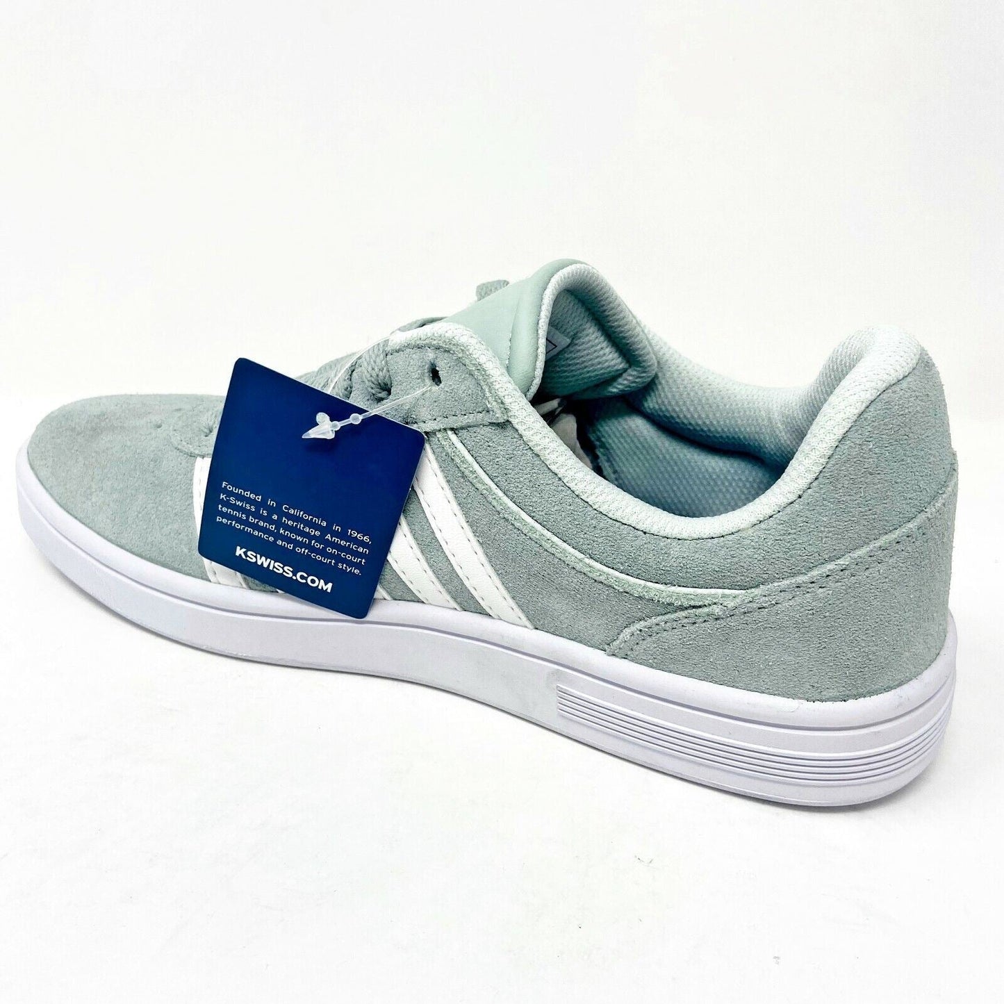 K-Swiss Court Cheswick Suede Green White Womens Size 8.5 Sneaker 95676 350