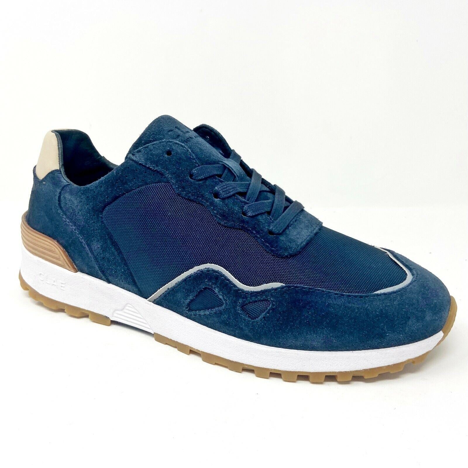 Clae Hayden Deep Navy Suede Mens Premium Casual Sneakers