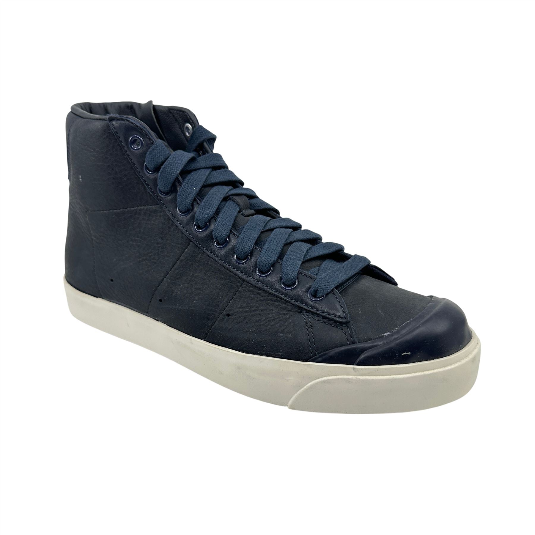 Nike Blazer Mid AB TZ Dark Obsidian Safety Orange Mens Athletic Sneaker