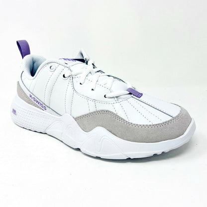 K-Swiss CR-329 LTR White Lavendula Womens Athletic Casual Sneakers 96157 151