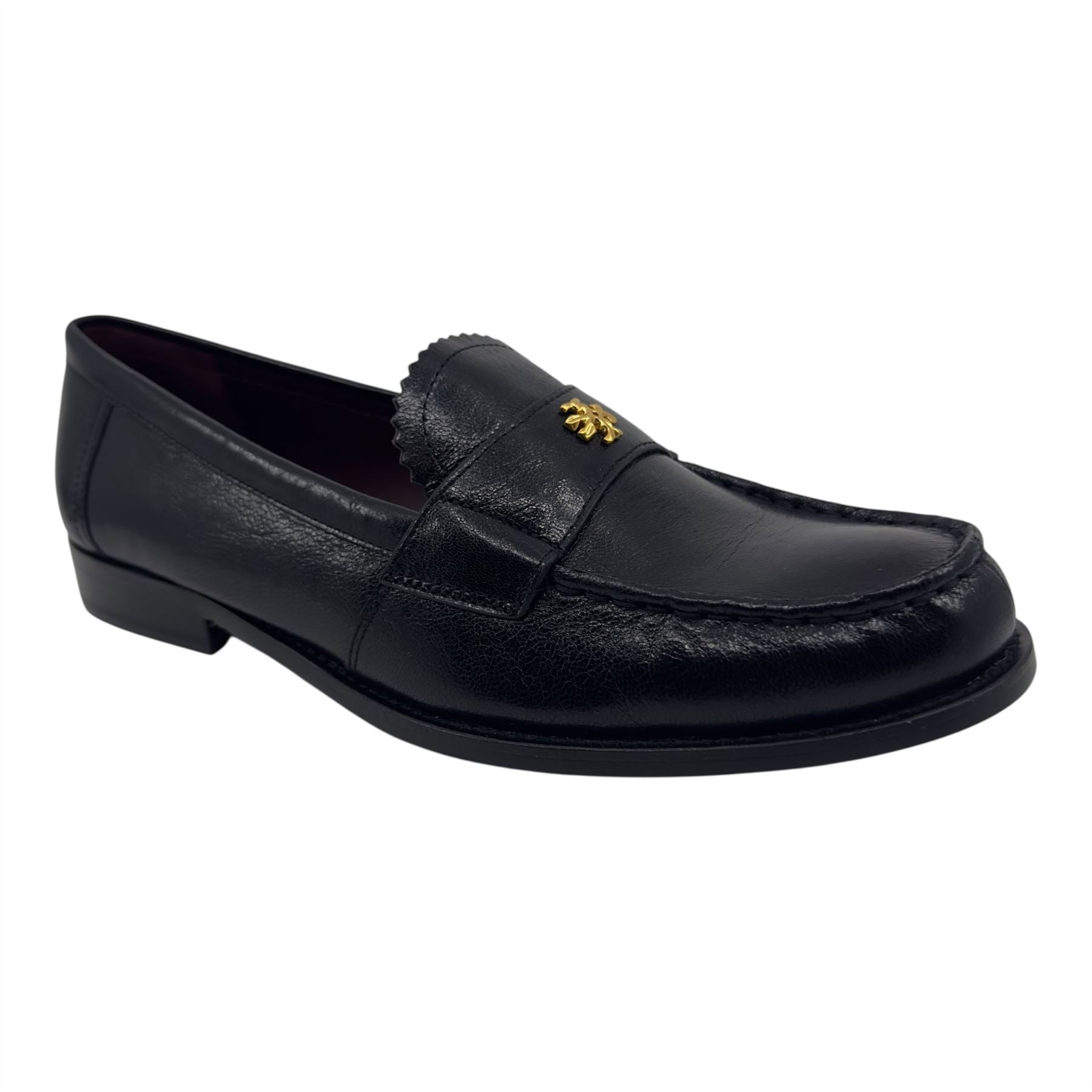 Tory Burch Classic Loafer Perfect Black Womens Casual Goat Leather Loafer