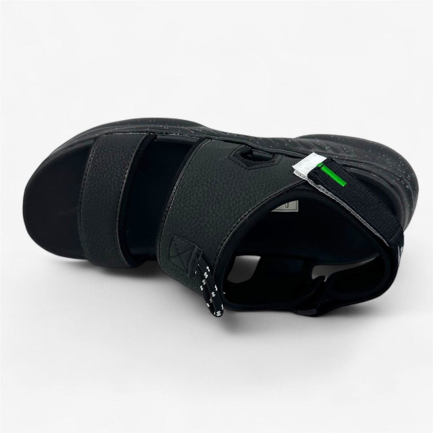 Avia Avi Atlantic Jet Black White Green Mens Sandal Slip-On