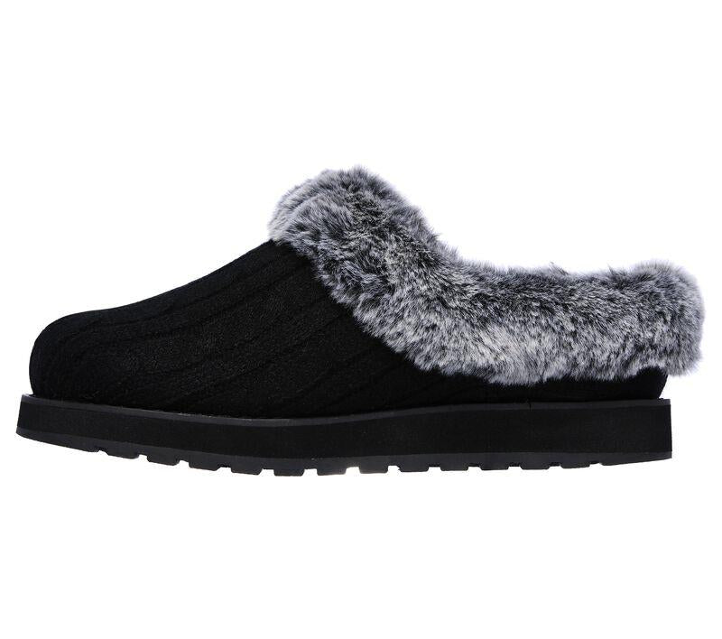 Womens Wide Fit Skechers Keepsakes Ice Angel Mule Slippers - Exclusive