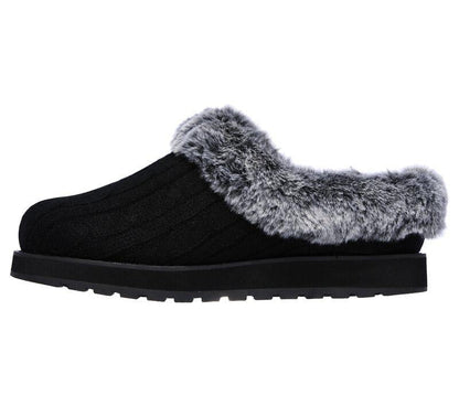 Womens Wide Fit Skechers Keepsakes Ice Angel Mule Slippers - Exclusive