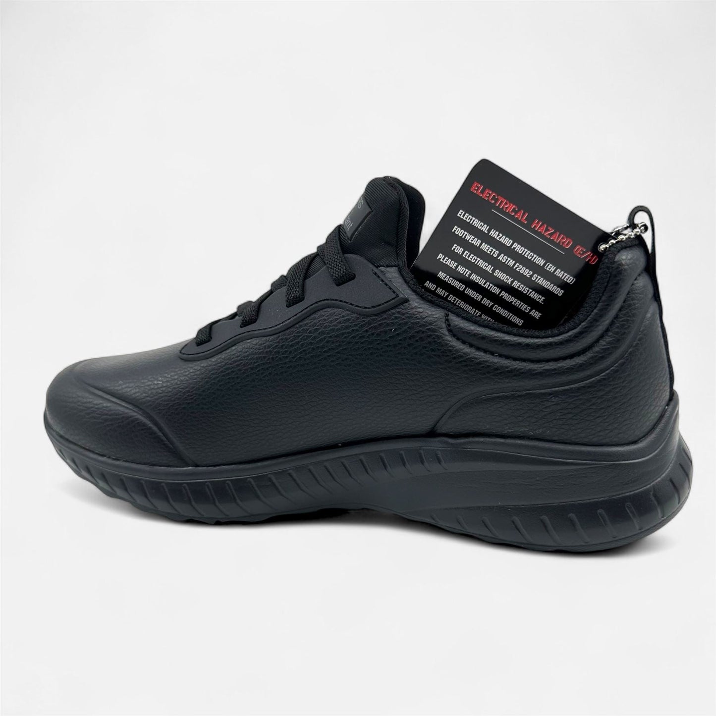 Skechers Squad Chaos SR Rodey Black Womens Electrical Hazard Slip Resistant Sneaker