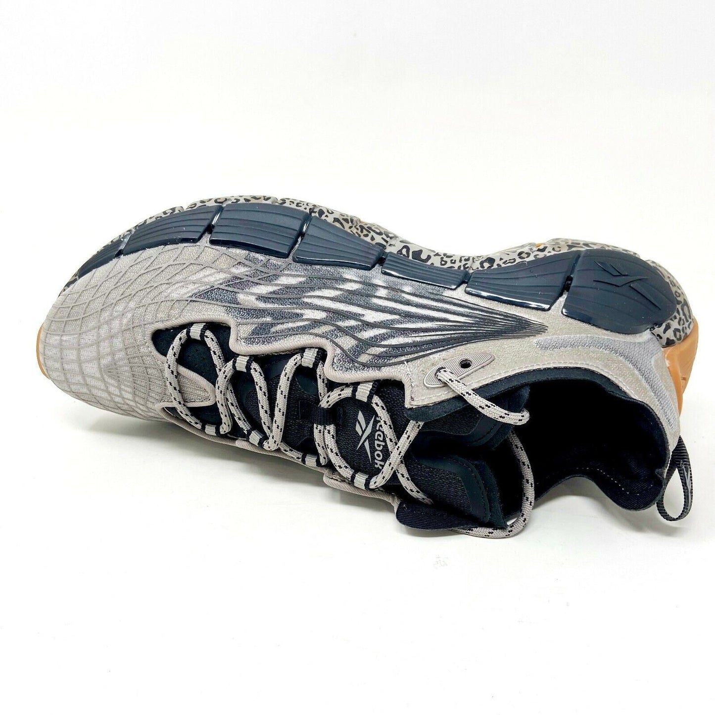 Reebok Zig Kinetica II Grey Core Black Womens Shoes Running Sneakers FY7061