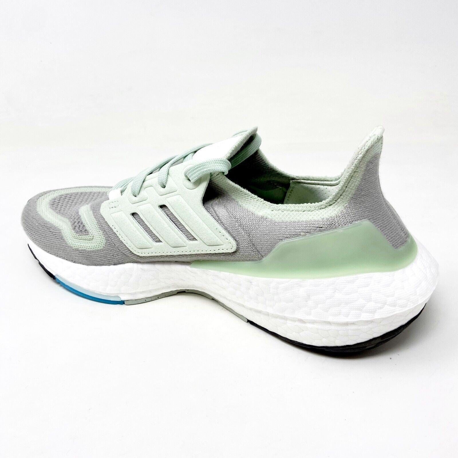 Adidas UltraBoost 22 Grey Green Off White Womens Running Shoes GY7285
