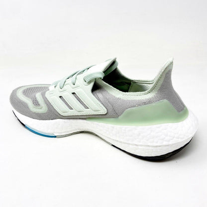 Adidas UltraBoost 22 Grey Green Off White Womens Running Shoes GY7285