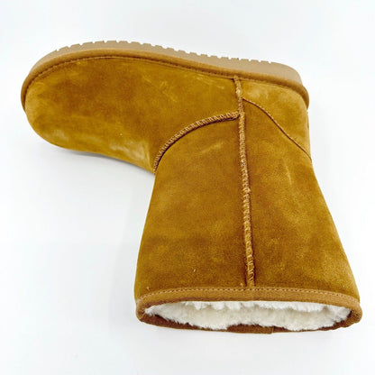 Koolaburra by UGG Koola Short Chestnut Womens  Faux Fur Shearling Suede Boots