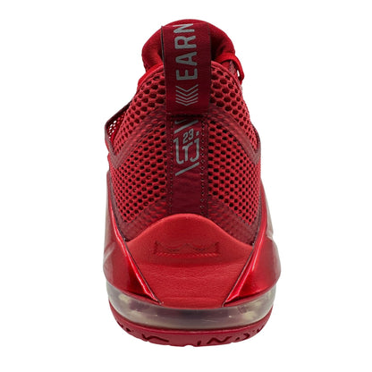 Nike Lebron XII Low Unversity Red Silver Mens Size 11 Athletic Sneaker