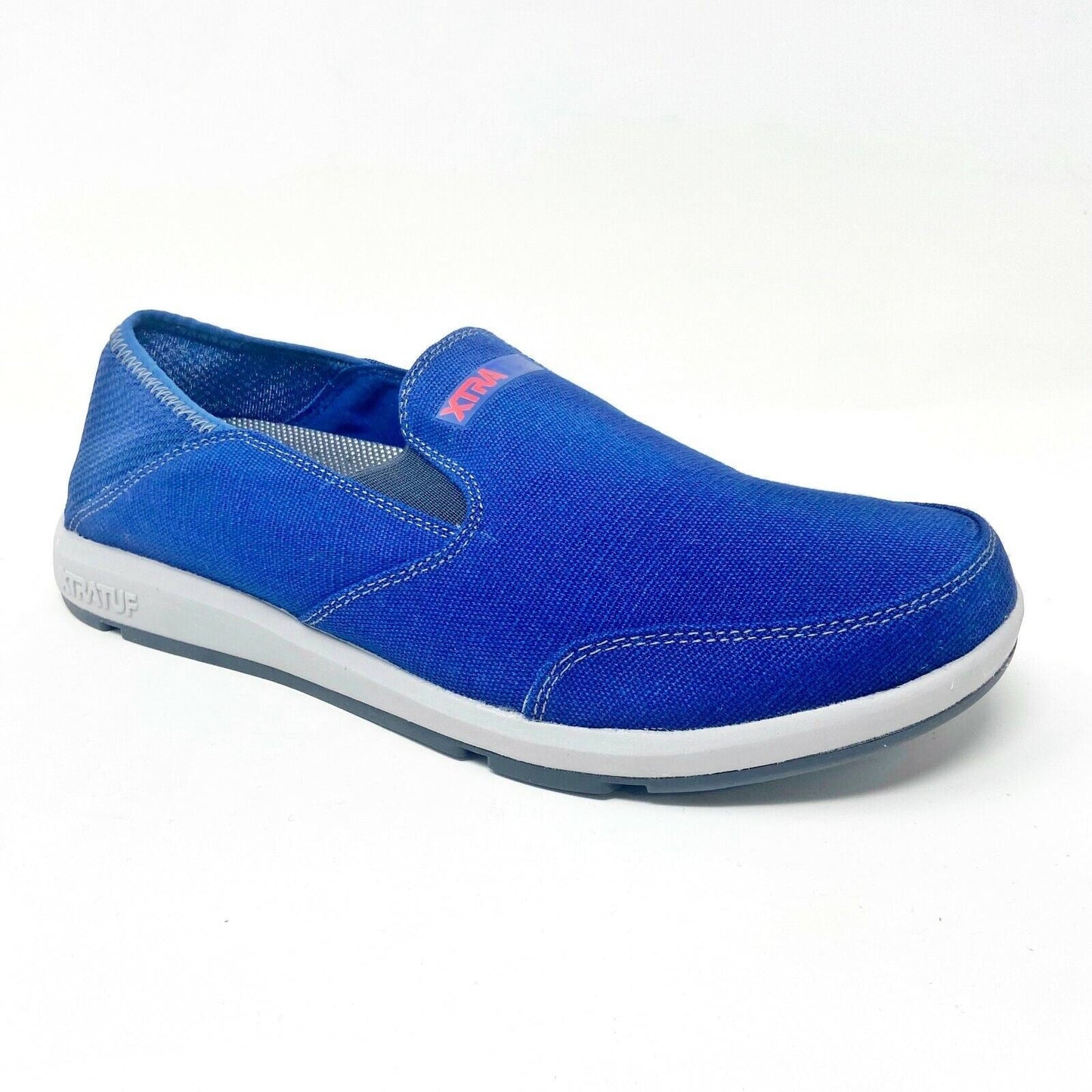 XtraTuf Yellowtail Royal Blue Mens Slip Resistant Canvas Work Shoes XMH 200