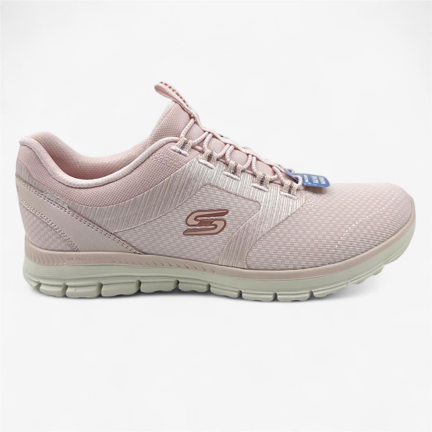 Skechers Luminate Shine Pink Womens Athletic Sneaker