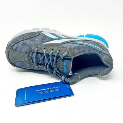 Reebok Work Ketia Grey Blue Oxford Womens Composite Toe Sneakers RB446