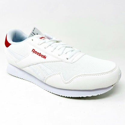 Reebok Royal Classic Jogger 3 White Red Mens Casual Shoes Sneakers EF7805